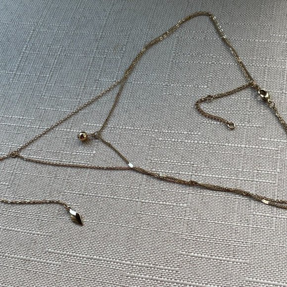 Women Necklace Y Dangle Gold Tone Fashion Jewelry New - Picture 9 of 10